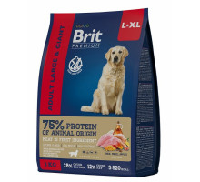 Brit Premium Dog Adult Large and Giant сухой корм для взрослых собак крупных и гигантских пород с курицей