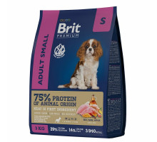 Brit Premium by Nature Adult S сухой корм для взрослых собак мелких пород