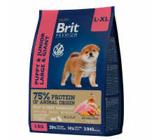 Brit Premium Dog Puppy and Junior Large and Giant сухой корм для щенков крупных пород с курицей