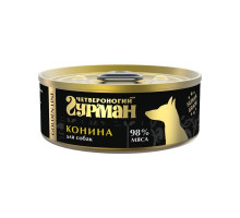 Влажный корм Четвероногий Гурман Golden line конина натуральная в желе для собак - 100 г x 24 шт