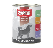 Четвероногий Гурман Мясной рацион с потрошками для собак 850 г x 6 шт