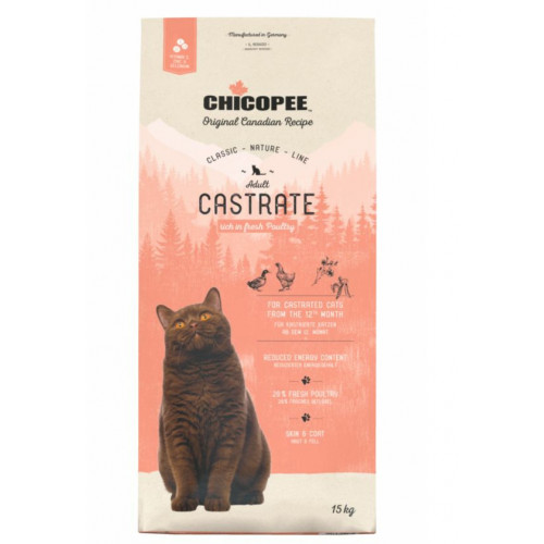Chicopee CNL Cat Castrate Poultry сухой корм для стерилизованных кошек с мясом птицы