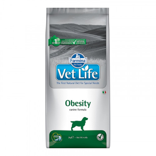 Farmina Vet Life Dog Obesity сухой корм для взрослых собак с избыточным весом и заболеванием сахарного диабета