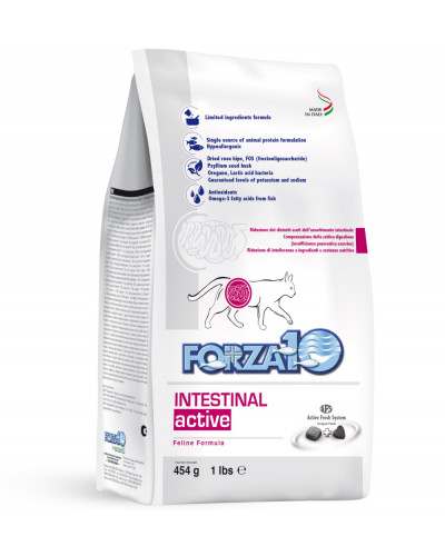 Forza10 Intestinal Active cухой корм для взрослых кошек при проблемах пищеварения с рыбой