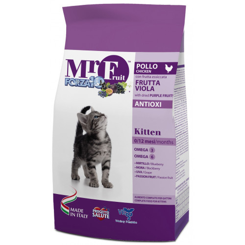 Forza10 Mr Fruit Kitten сухой корм для котят до 12 мес на основе курицы и рыбы