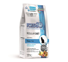 Forza10 Regular Diet сухой корм для взрослых кошек при аллергии и повышенной чувствительности к животным белкам с рыбой