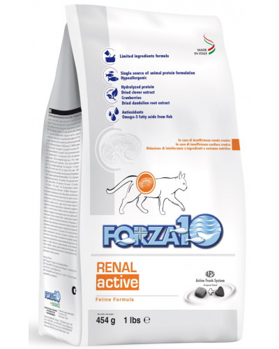 Forza10 Renal Active cухой корм для взрослых кошек при острой и хронической почечной недостаточности с рыбой