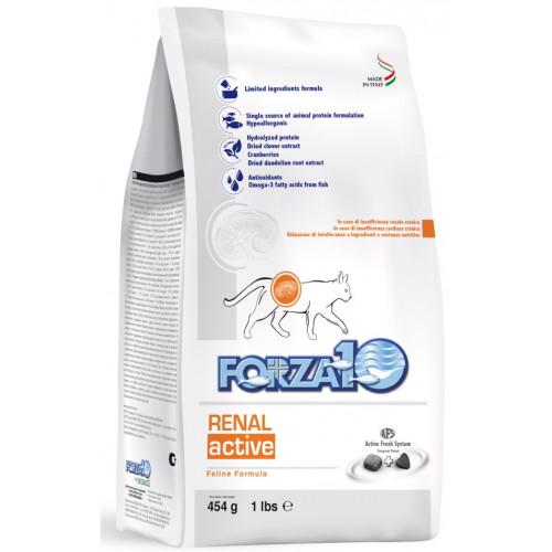 Forza10 Renal Active cухой корм для взрослых кошек при острой и хронической почечной недостаточности с рыбой