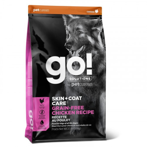 GO! Skin + Coat GF Chicken сухой беззерновой корм для собак всех возрастов с цельной курицей