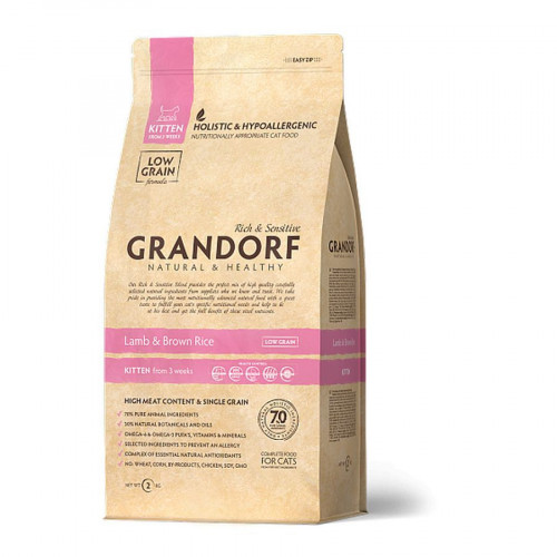 Grandorf сухой корм для котят, с ягненком и индейкой