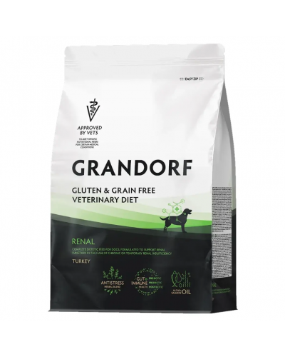 GRANDORF VETERINARY DIET Dog RENAL Сухой диетический корм для собак, для поддержания функций почек при ХБН