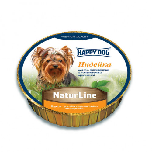 Паштет Happy Dog для щенков всех пород старше 20 недель с индейкой - 85 г х 11 шт