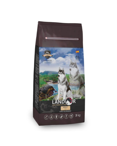 Landor Adult Dog Fish сухой корм для собак всех пород с рыбой и рисом - 15 кг