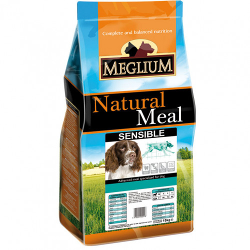 Meglium Sensible сухой корм для взрослых собак с чувствительным пищеварением с ягненком и рисом