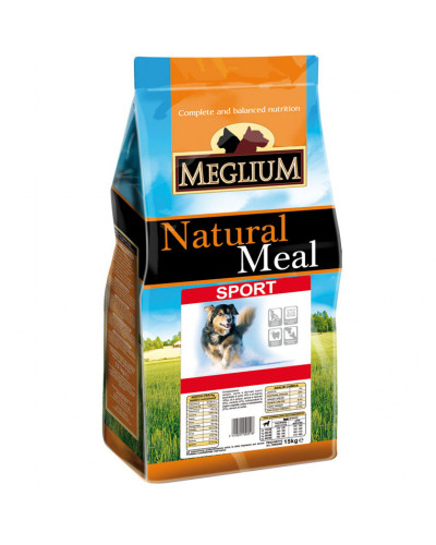 Meglium Sport сухой корм для активных собак с мясом