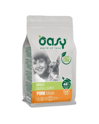 Oasy Dry Dog OAP Adult Small сухой корм для взрослых собак мелких пород со свининой - 2,5 кг