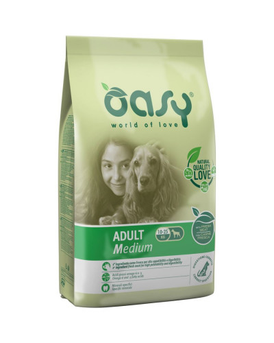 Oasy Dry Medium Breed Professional сухой корм для собак средних пород с курицей