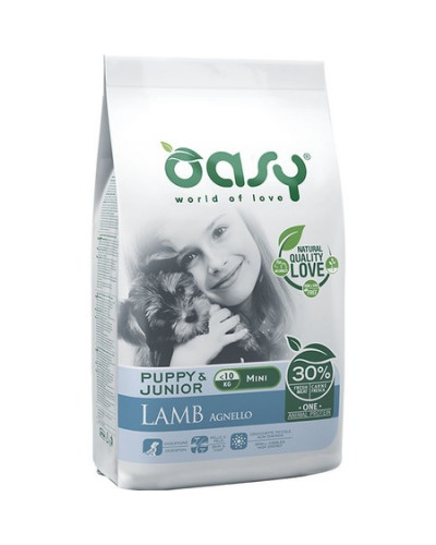 Oasy Dry Dog OAP Puppy Mini сухой корм для щенков мелких пород с ягненком - 2,5 кг