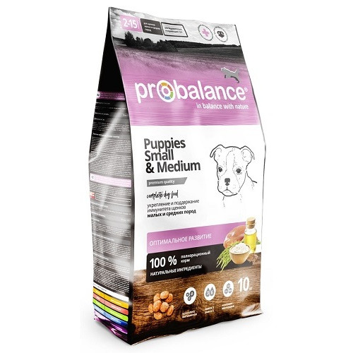 ProBalance Immuno Puppies small and medium сухой корм для щенков мелких и средних пород