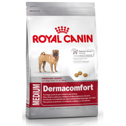 Royal Canin Medium Dermacomfort сухой корм для собак средних пород склонных к кожным раздражениям