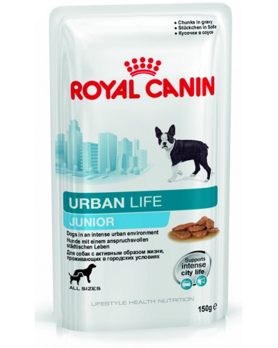 Паучи Royal Canin Urban Life Junior Wet для щенков 150 гр х 10 шт
