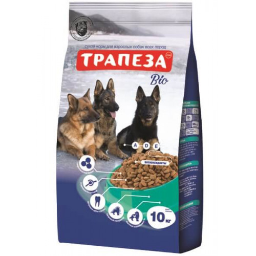 Трапеза Био сухой корм для собак с говядиной 10 кг